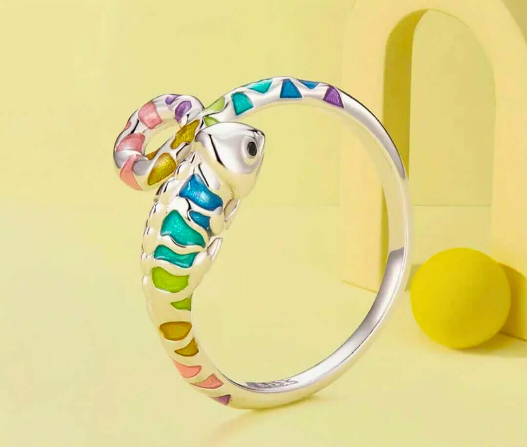 SR0021 - Anillo S925 Ley "Camaleón" Calenbi