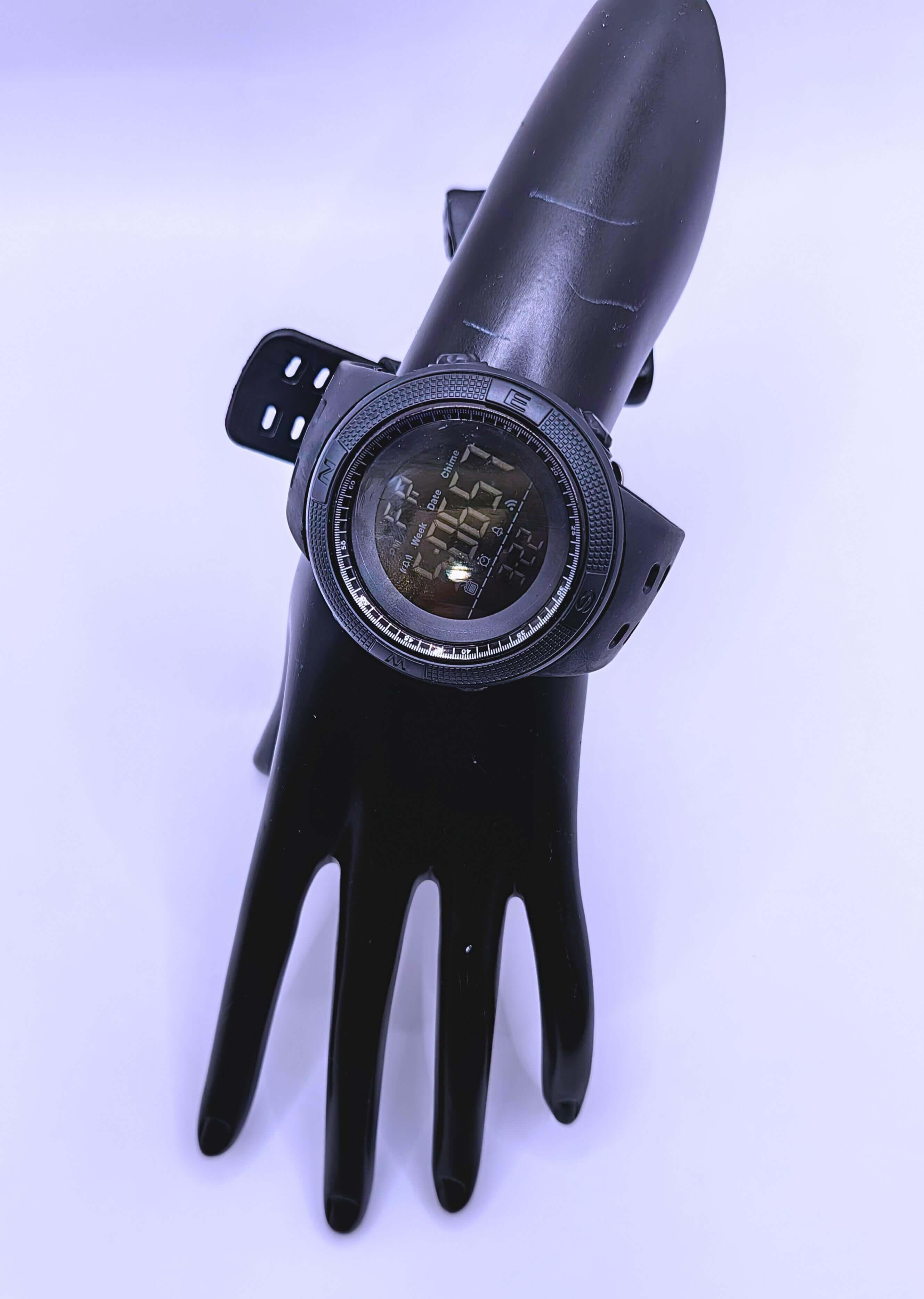 WA0025 - Reloj Digital Plástico Deportivo Negro Calenbi