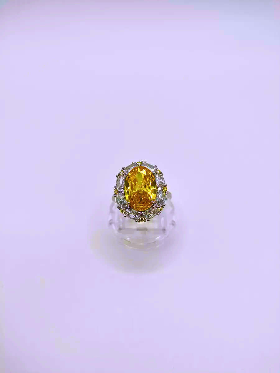 SR0024 - Anillo S925 Ley "Sello Real" Circonita Cubica Ajustable Calenbi