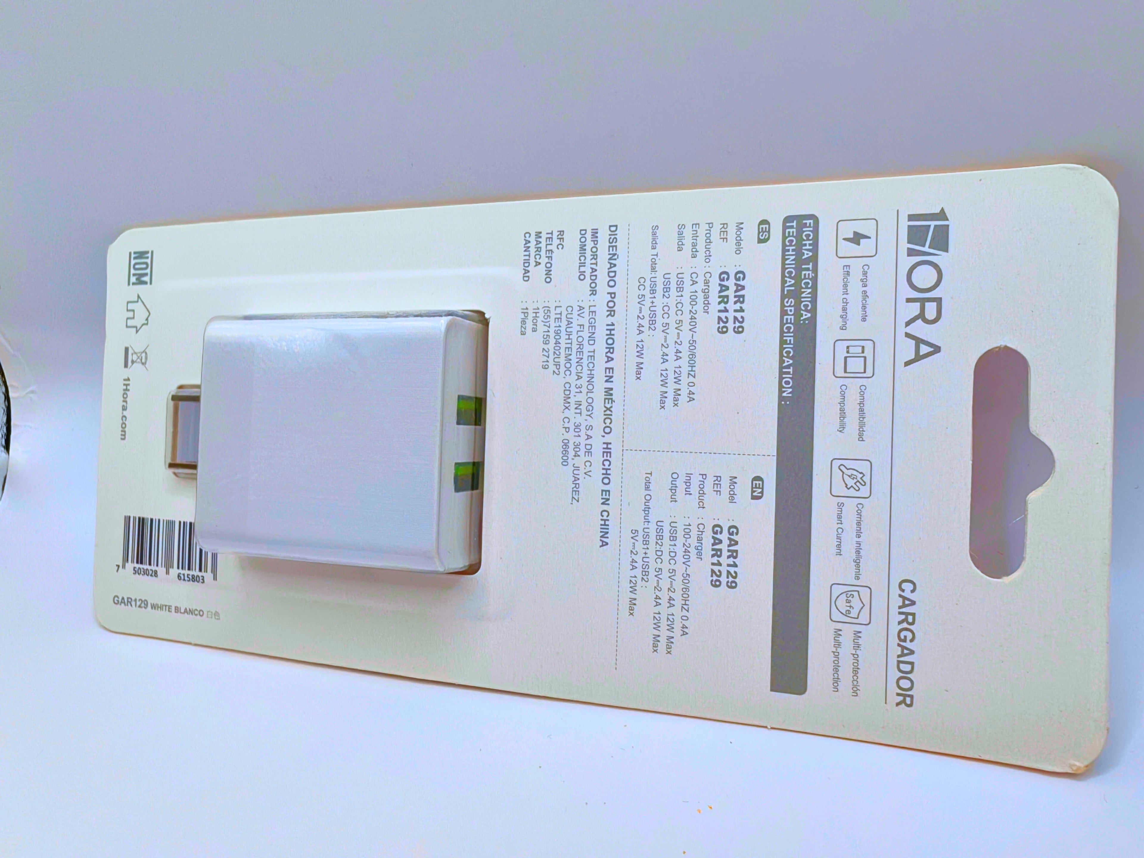 GAR129 - Cubo Cargador (sin Cable) 12W MAX 2.4A