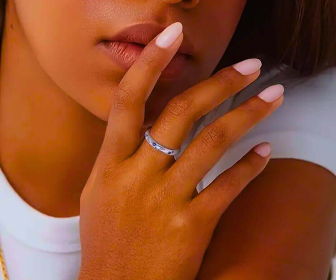 SR0007- Anillo S925 Ley "Sol, Luna y Estrellas" Circonita Calenbi