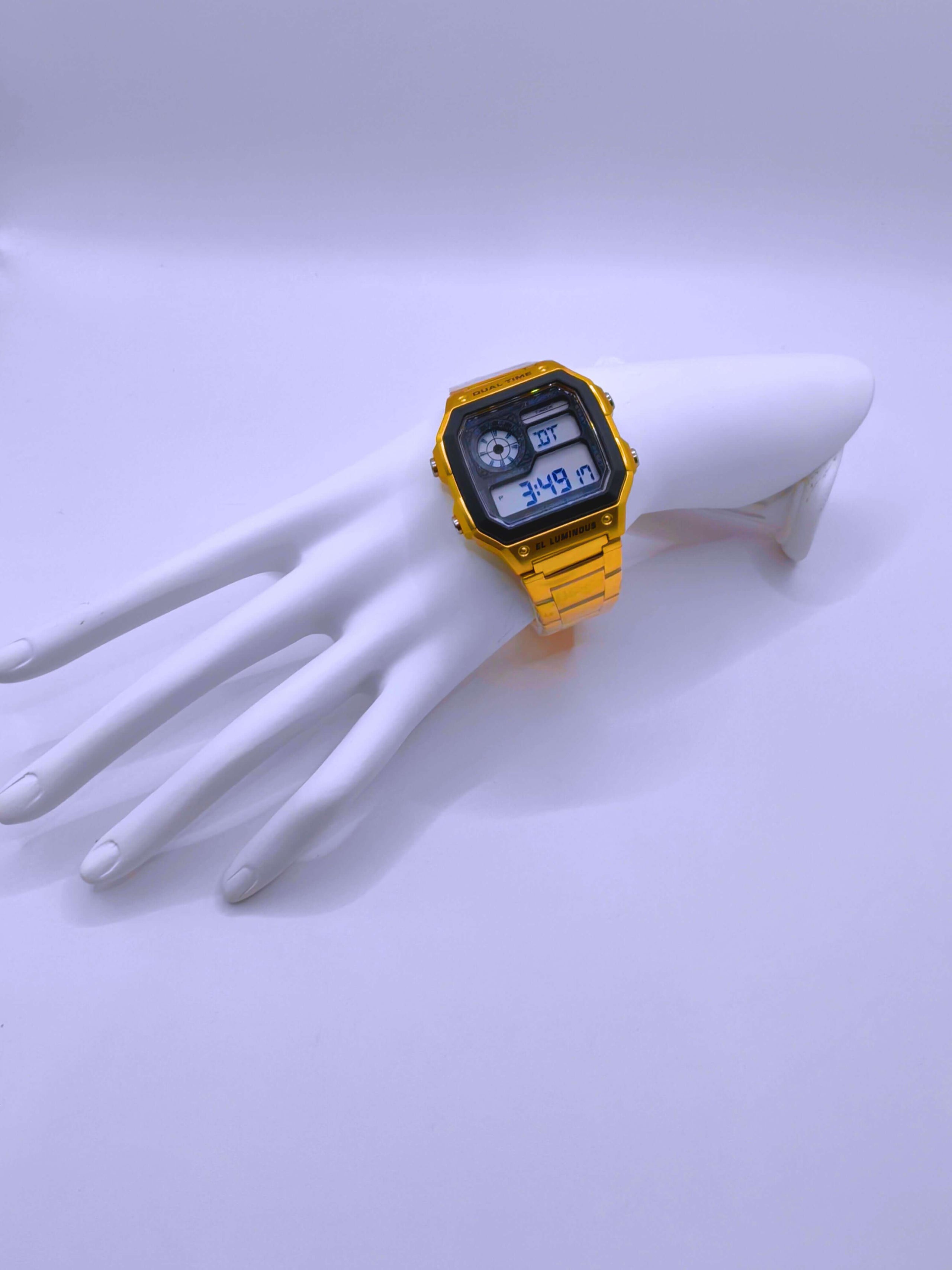 WA0006 - Reloj Digital Acero inoxidable Dorado SKMEI