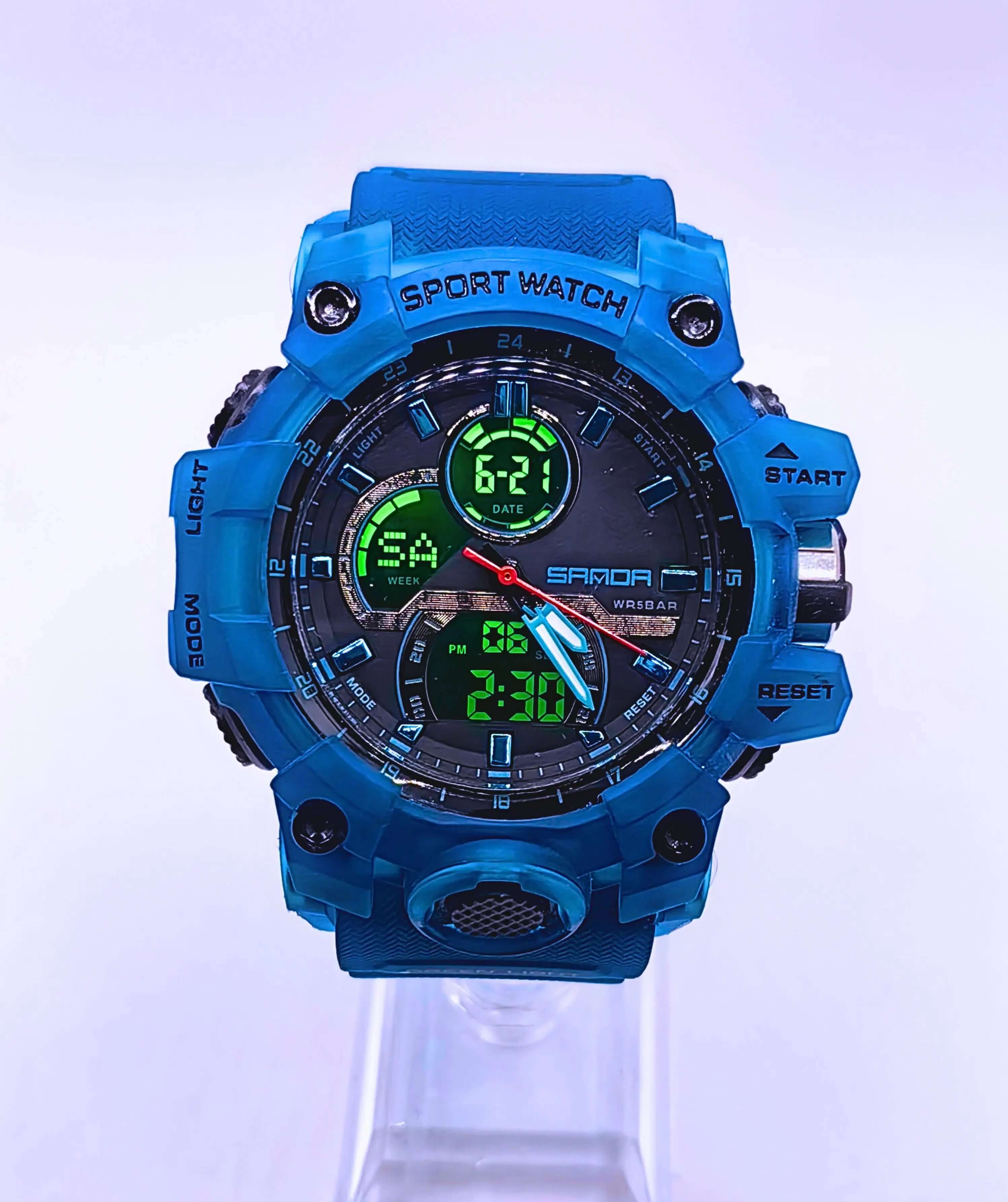 WA0019 - Reloj Analógico Digital Turquesa SANDA