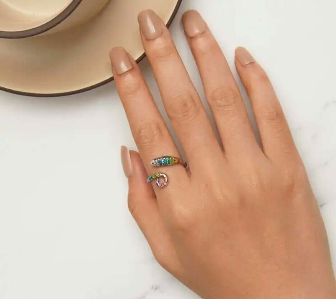 SR0021 - Anillo S925 Ley "Camaleón" Calenbi