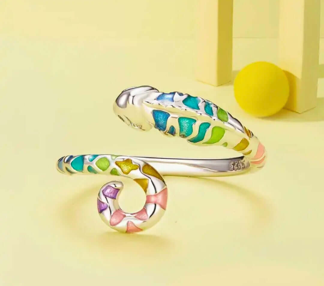 SR0021 - Anillo S925 Ley "Camaleón" Calenbi