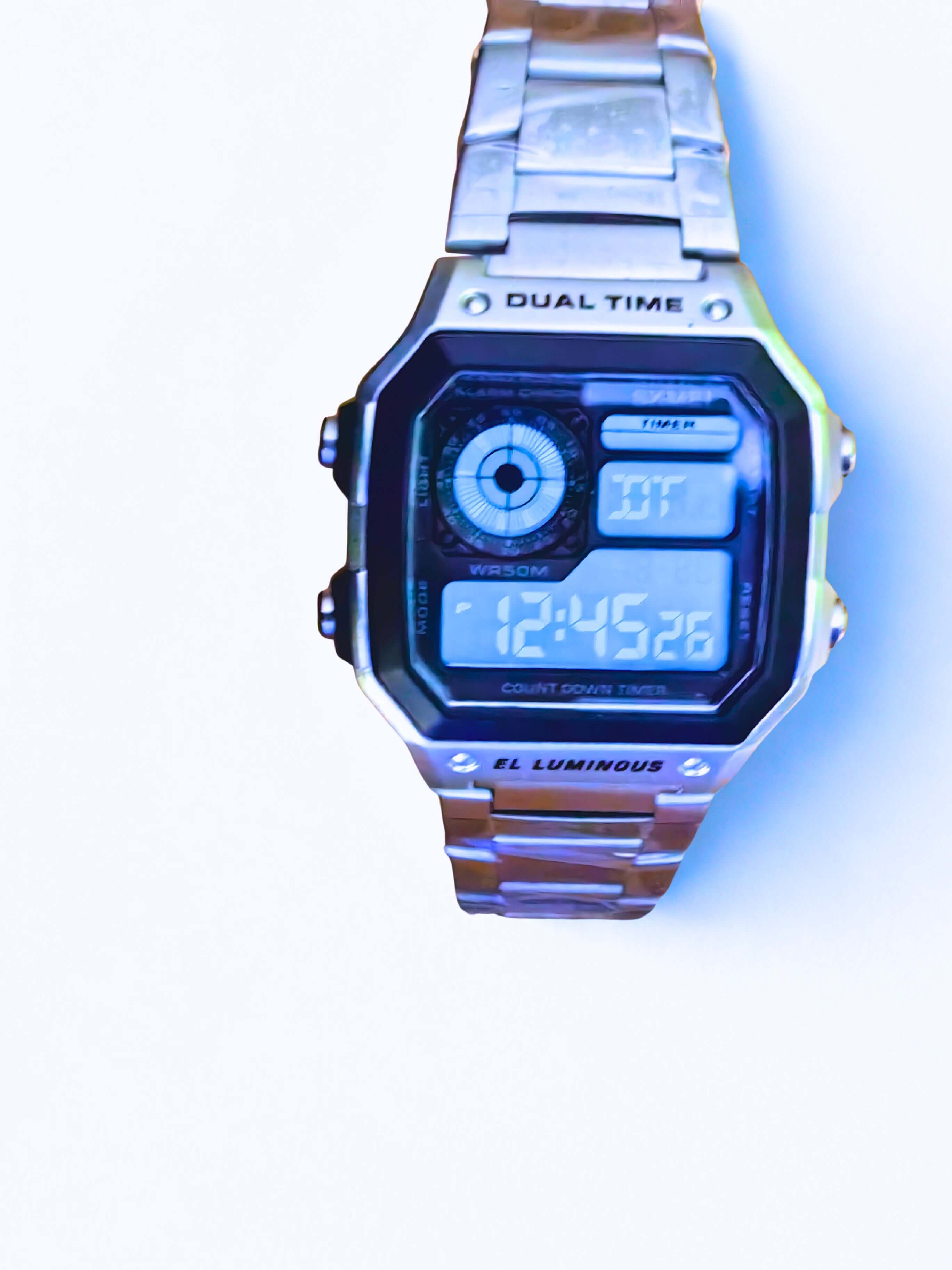 WA0007 - Reloj Digital Acero inoxidable Plata SKMEI