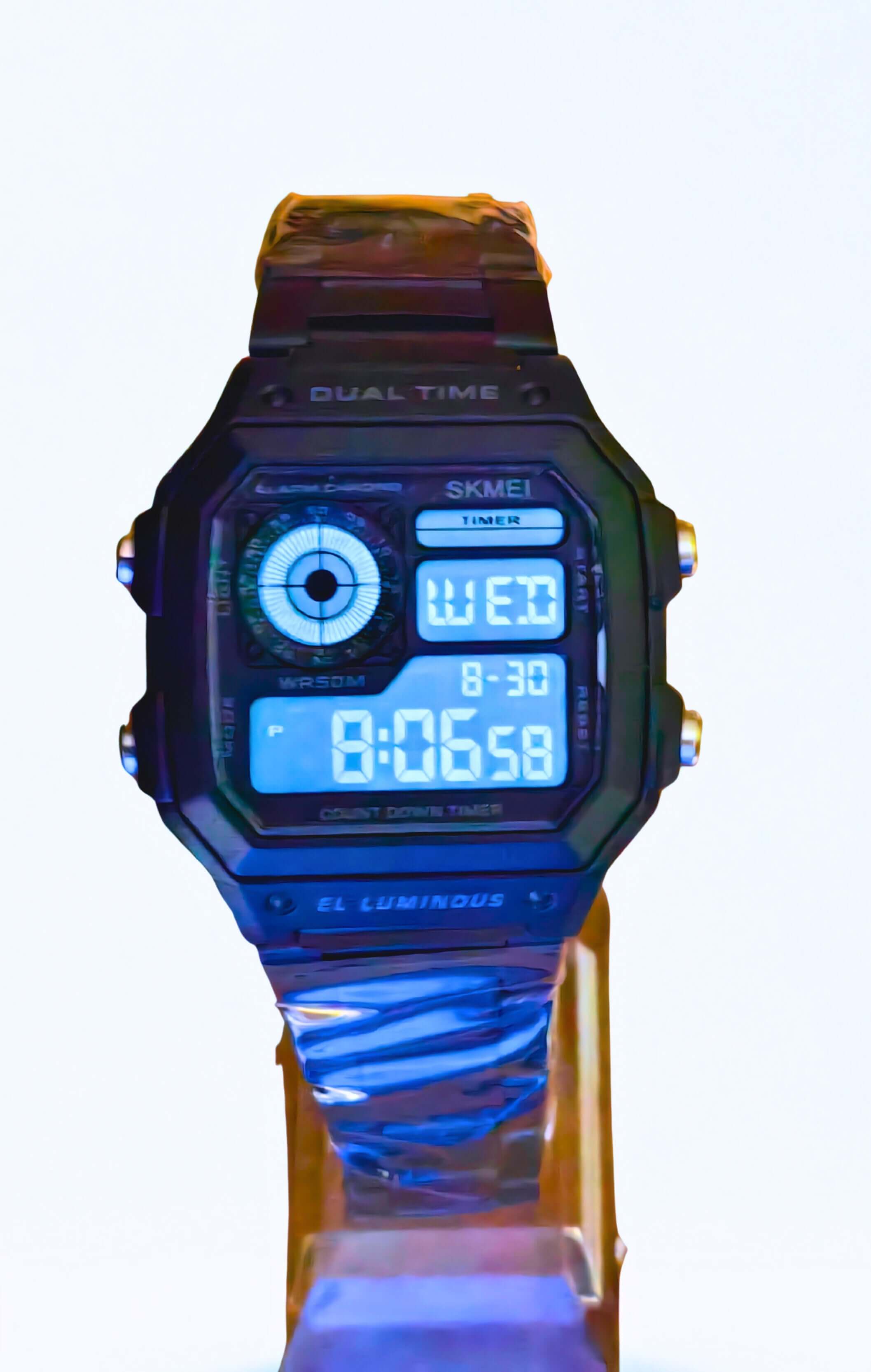 WA0008 - Reloj Digital Acero inoxidable Negro SKMEI