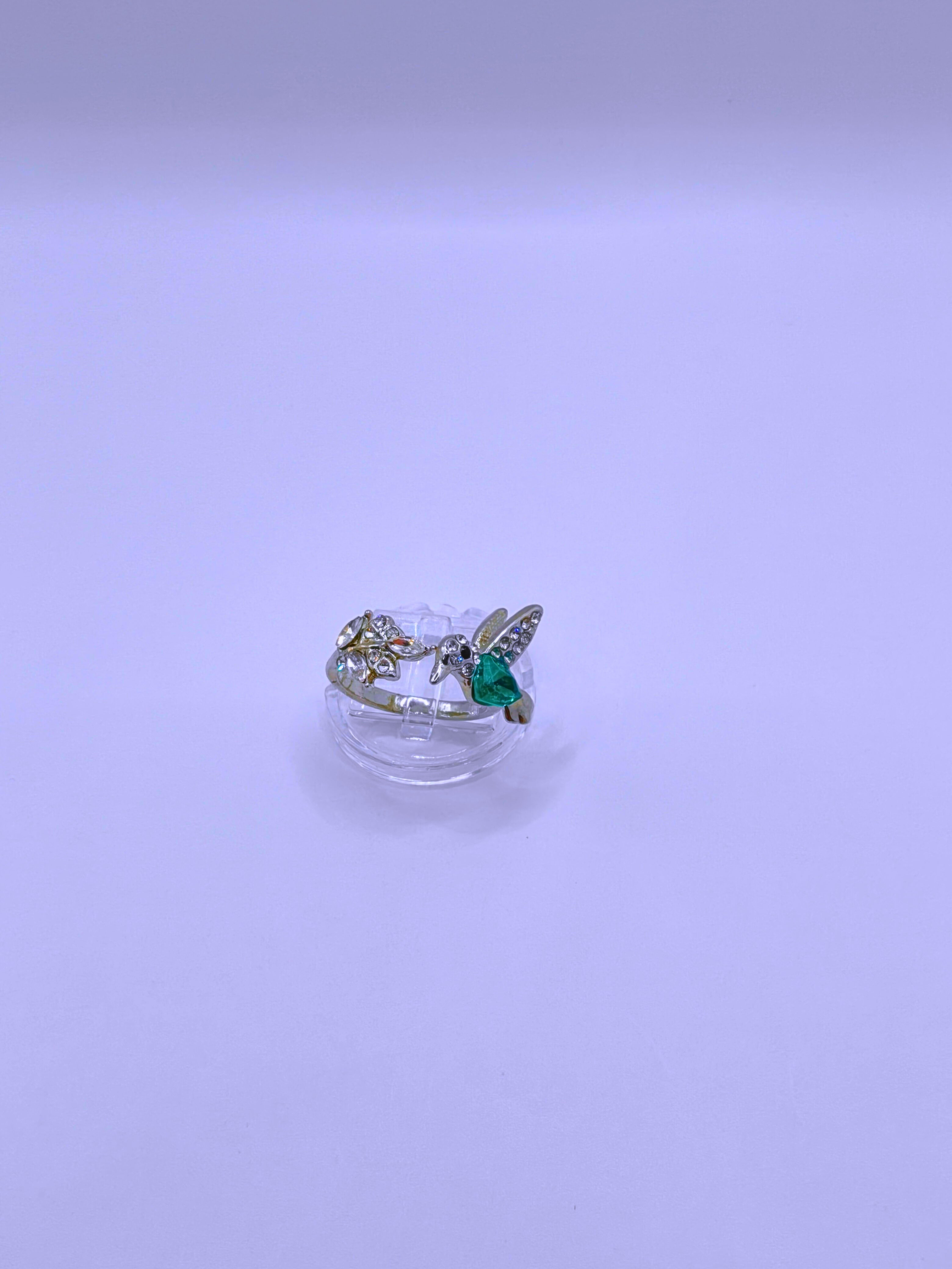 RB0011 - Anillo Aleación Zinc Colibrí Ajustable Calenbi