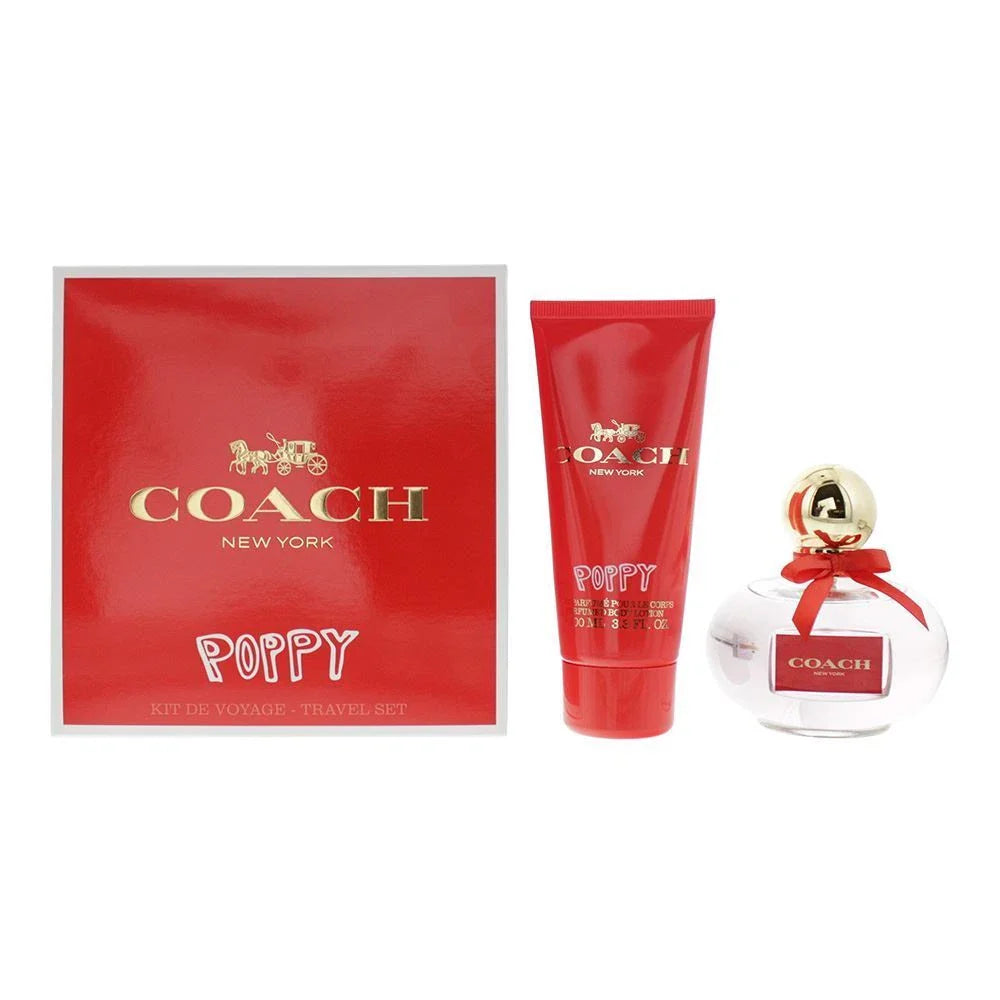 COACH POPPY Set de Regalo de 2 Piezas Eau de Parfum 100ml Loción Corporal 100ml Para Mujer