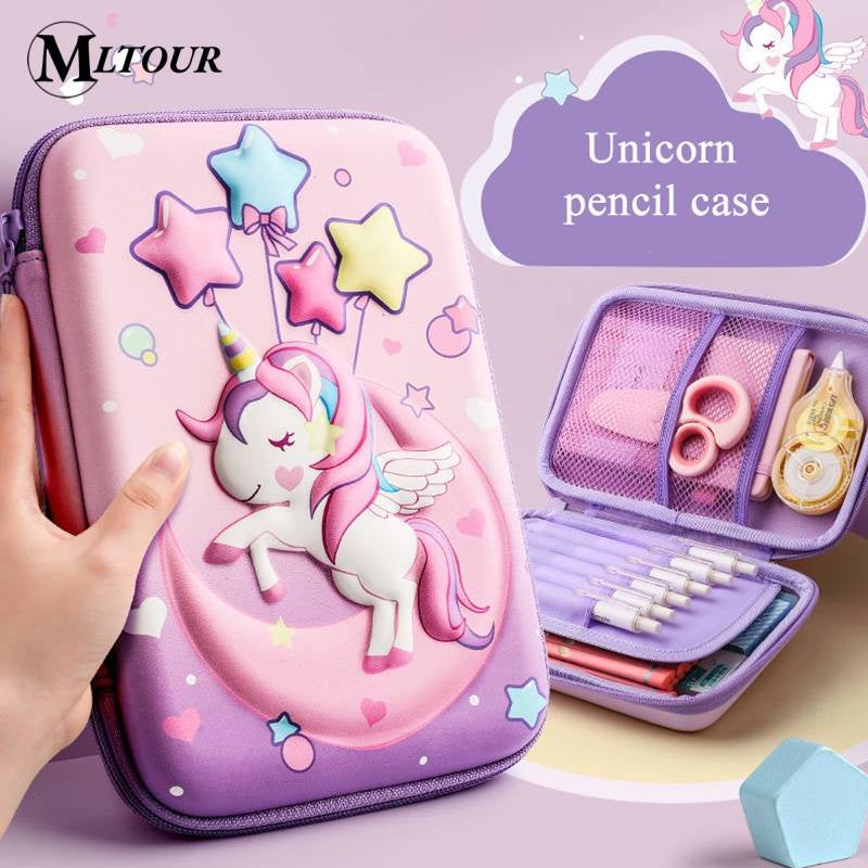 Estuche De Lápices De Unicornio 3D