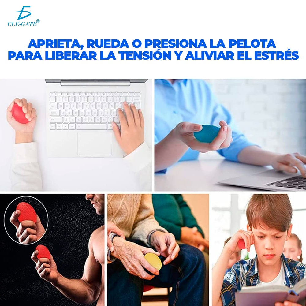 Kit Pelotas Antiestrés Bolas de Ejercicio, Terapéuticas.