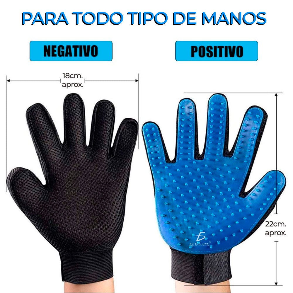 ELE-GATE Guante Quita Pelo Para Mascota