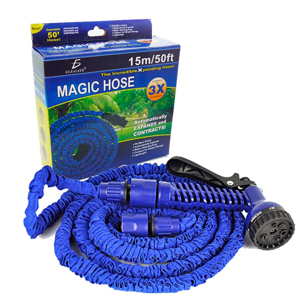 Manguera Flexible Expandible 15 Metros Pistola Jardin