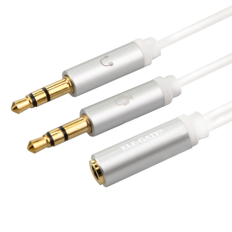 Adaptador Auxilar 3.5 Headset Diadema Celular Audifono PC