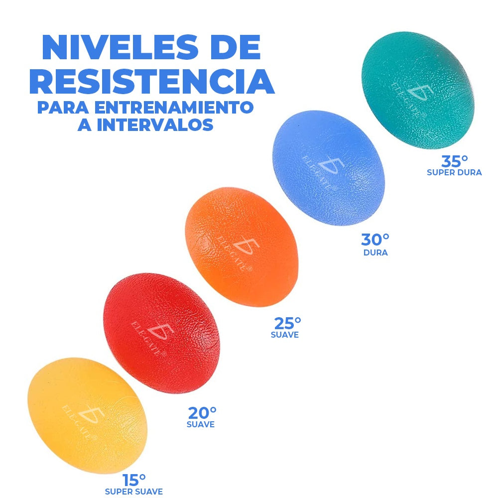 Kit Pelotas Antiestrés Bolas de Ejercicio, Terapéuticas.