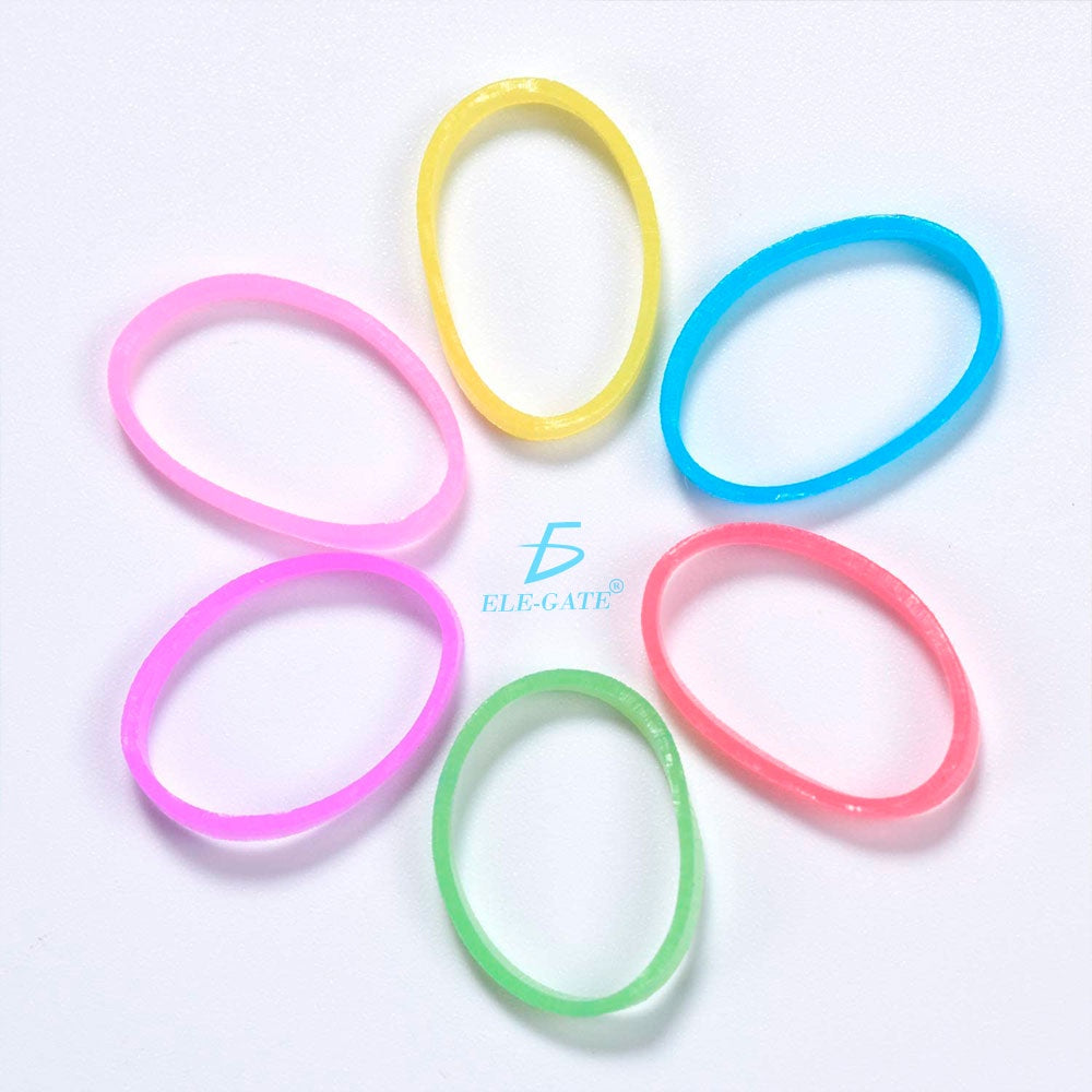 100 Ligas Elasticas Cabello Niña Bebe Colores Peinados