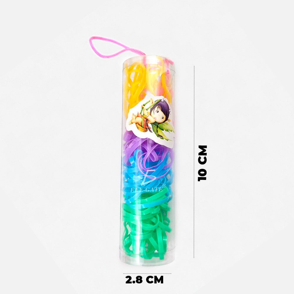 100 Ligas Elasticas Cabello Niña Bebe Colores Peinados