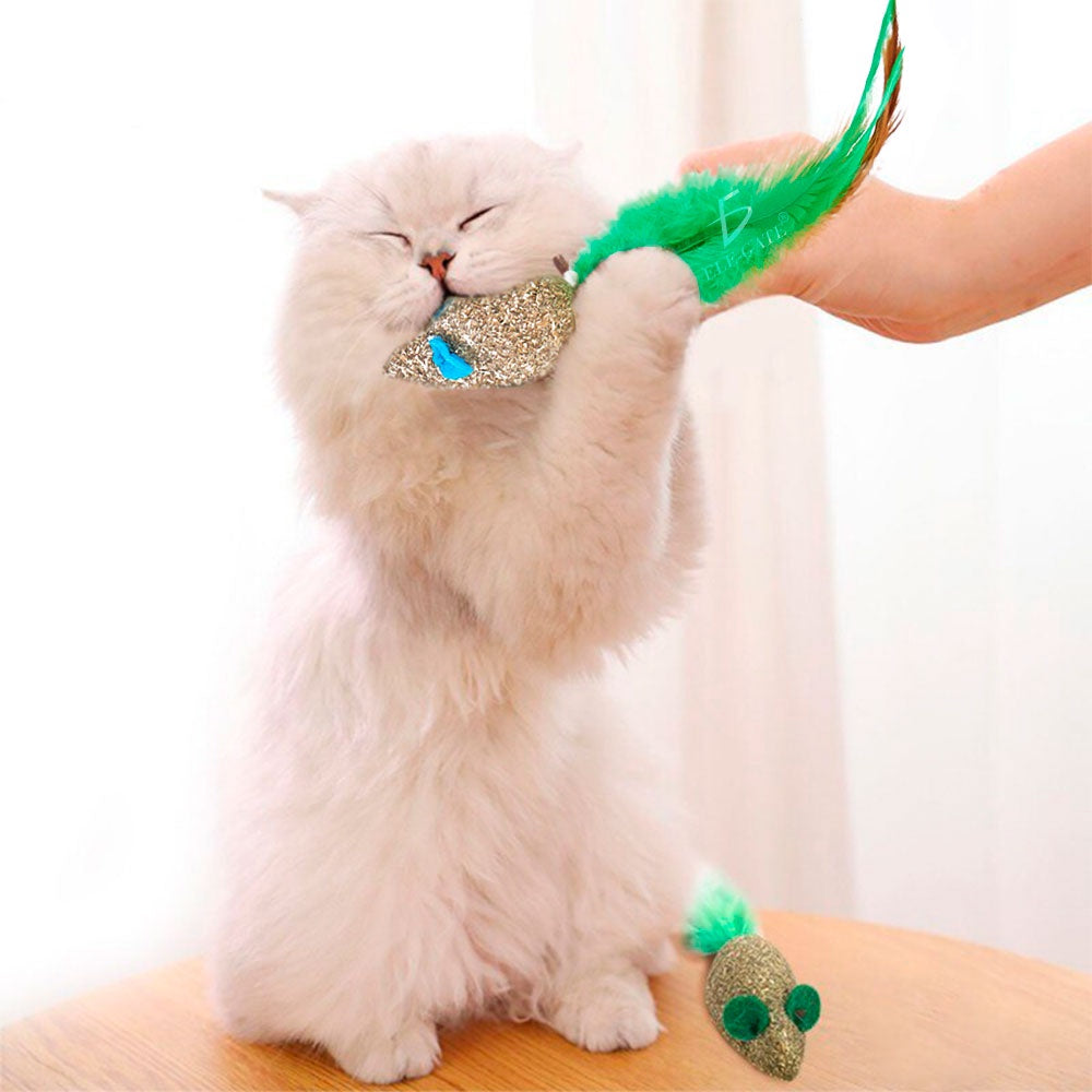 Catnip Pelotas Hierba Gatera Juguete Para Gatos En Forma De Ratón