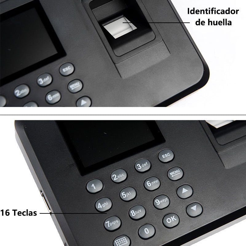 Reloj Checador Biometrico Digital huella Usb