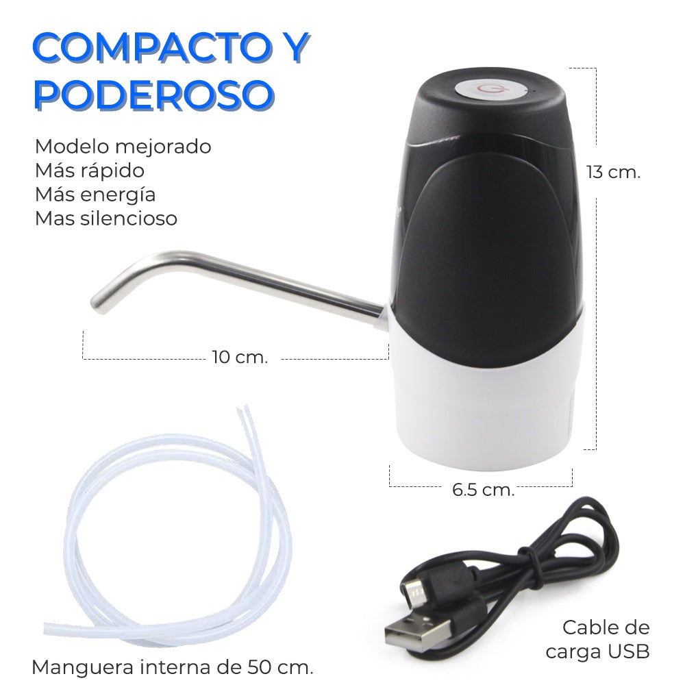 ELE-GATE Dispensador Bomba De Agua Recargable Usb Eléctrico