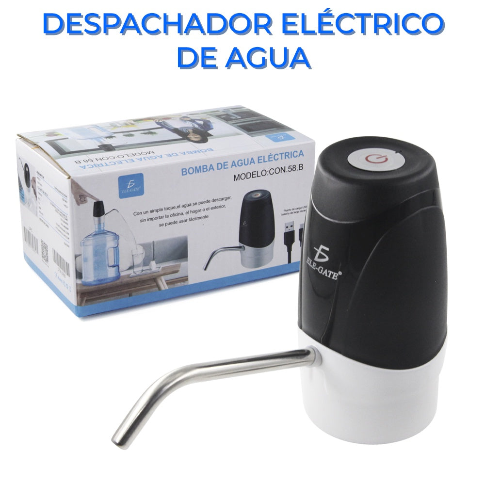 ELE-GATE Dispensador Bomba De Agua Recargable Usb Eléctrico