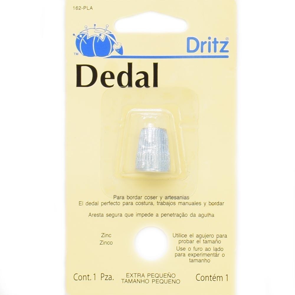 Dedal Dritz metálico extra pequeño para bordar y coser