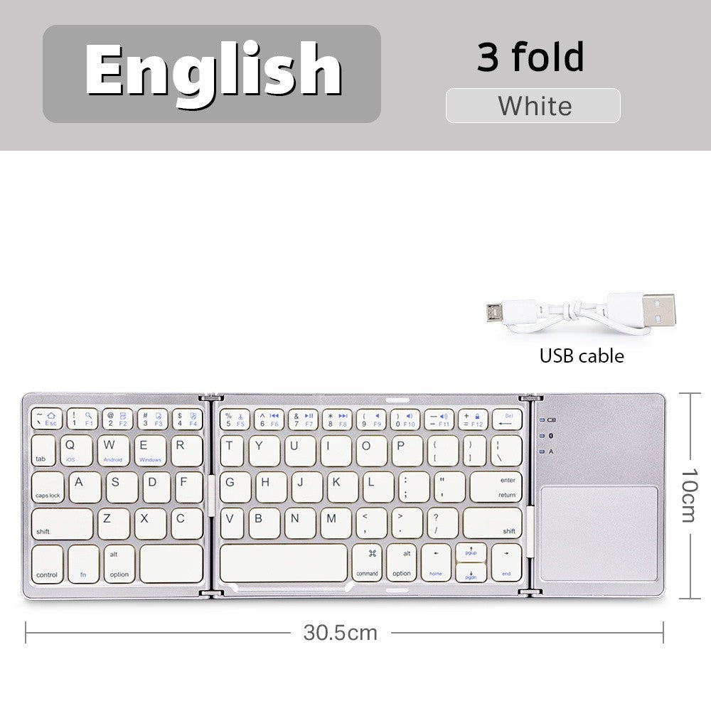 Mini Teclado Plegable Inalámbrico Bluetooth