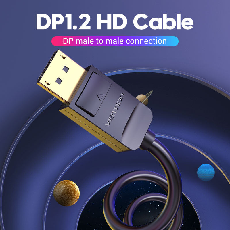 Vention Displayport Cable 4K 60Hz DP A DP1.2 Ordenador TV HDTV Proyector