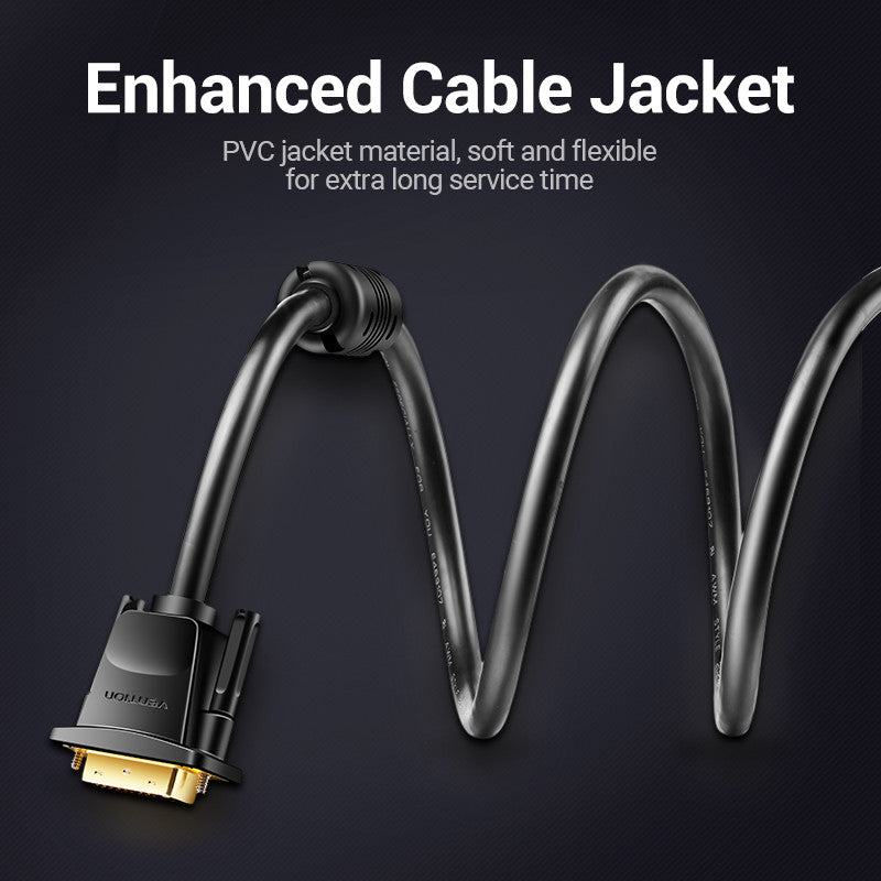 Vention DVI A Cable De Doble Enlace-D 24 + 1 Macho Soporte De Alta Resolución