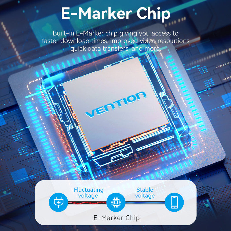 Vention USB 4.0 Tipo C Cable 40Gbps 5A supprort Transmisión De Vídeo 8K