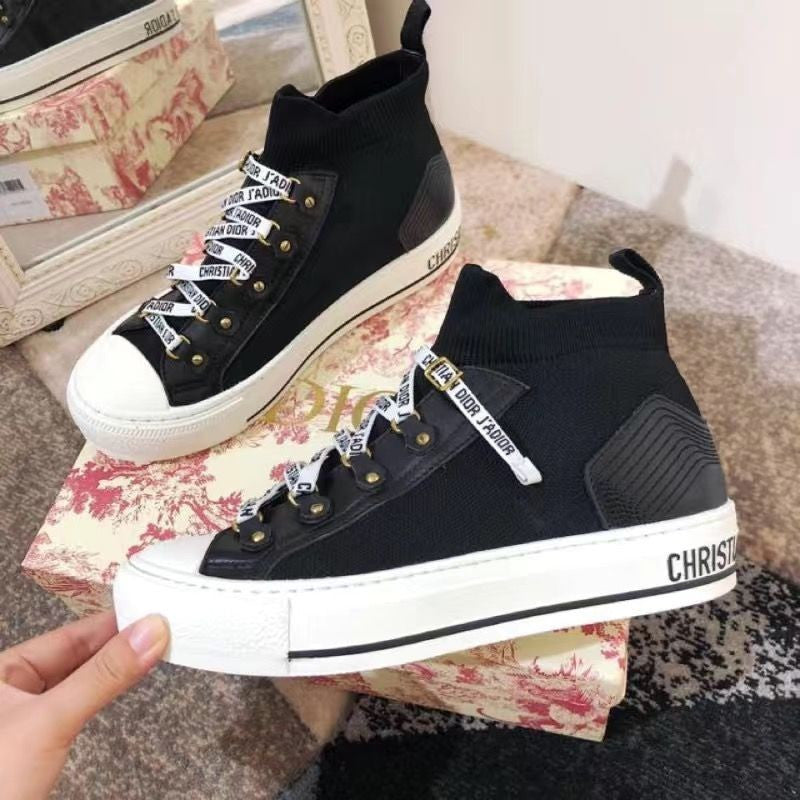 zapatos de lona altos para mujeres