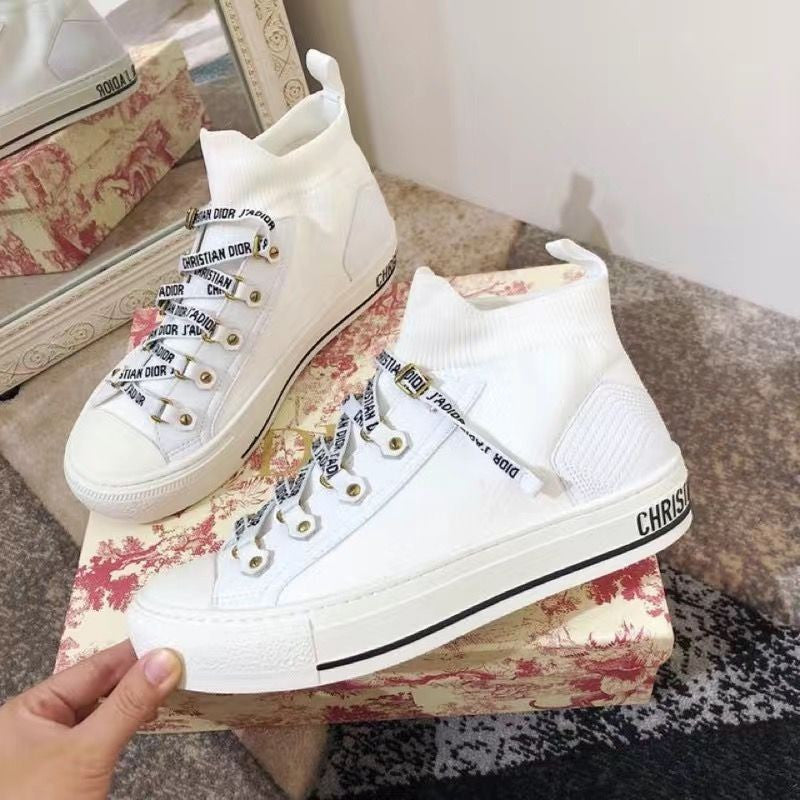 zapatos de lona altos para mujeres