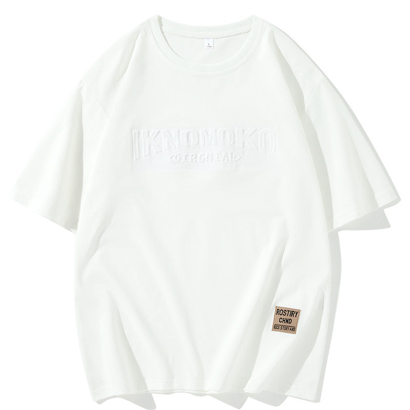 M-8XL Verano Talla Grande Manga Corta Coreano Casual Cuello Redondo Estampado 3D T-Medaka St