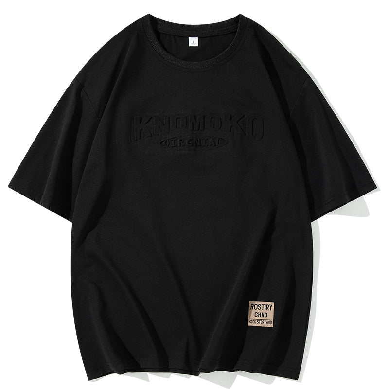 M-8XL Verano Talla Grande Manga Corta Coreano Casual Cuello Redondo Estampado 3D T-Medaka St
