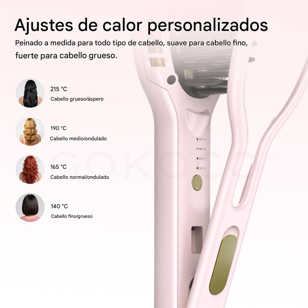 Peine alisador y rizador multifuncional