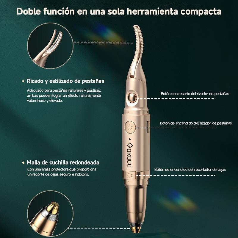 Herramienta compacta de recorte de cejas