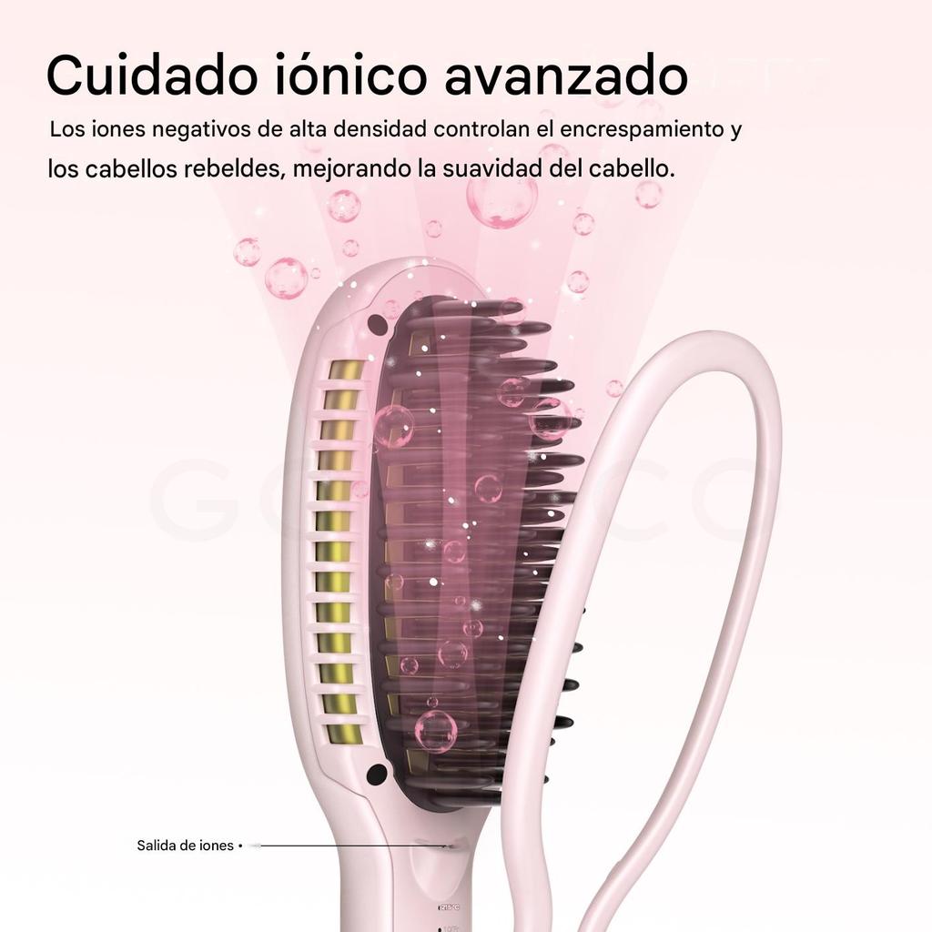 Peine alisador y rizador multifuncional