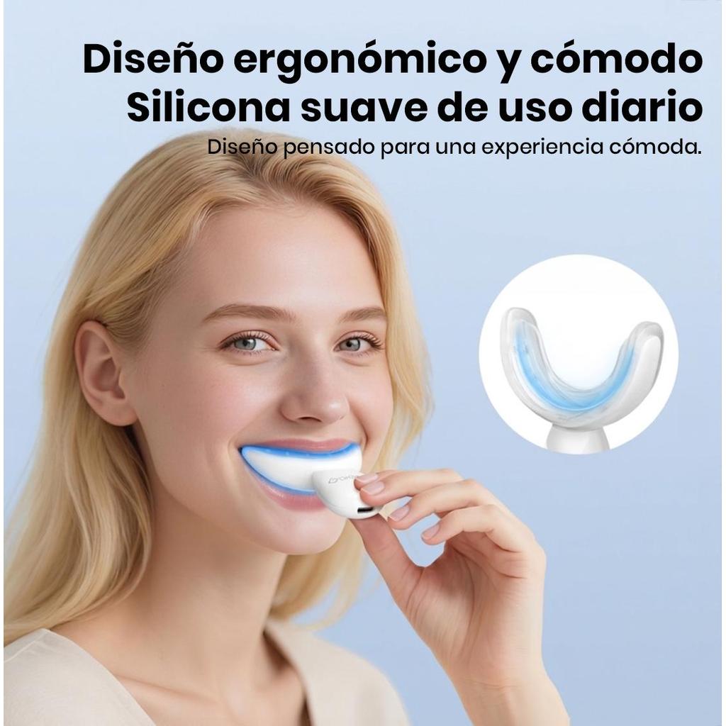 Dispositivo de cuidado dental con luz azul