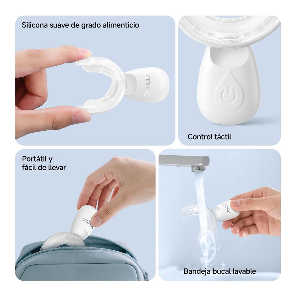 Dispositivo de cuidado dental con luz azul