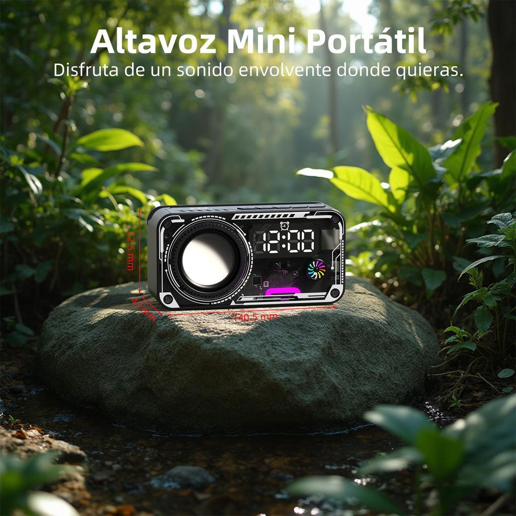 Reloj con altavoz Bluetooth