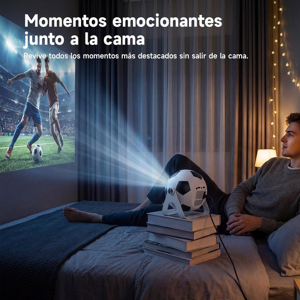 Miniproyector con Wi-Fi 6 y Bluetooth, proyector portátil