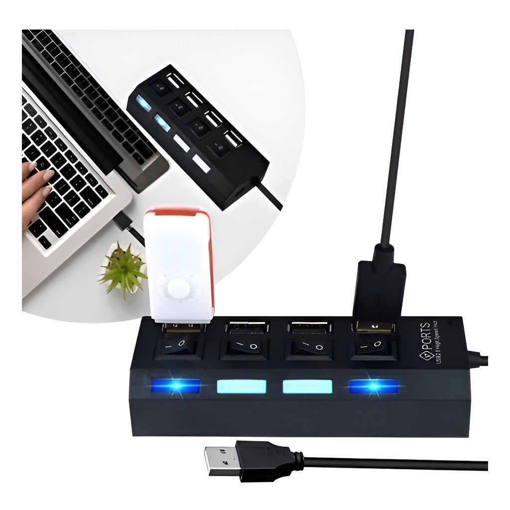 hub usb 2.0 4 puertos