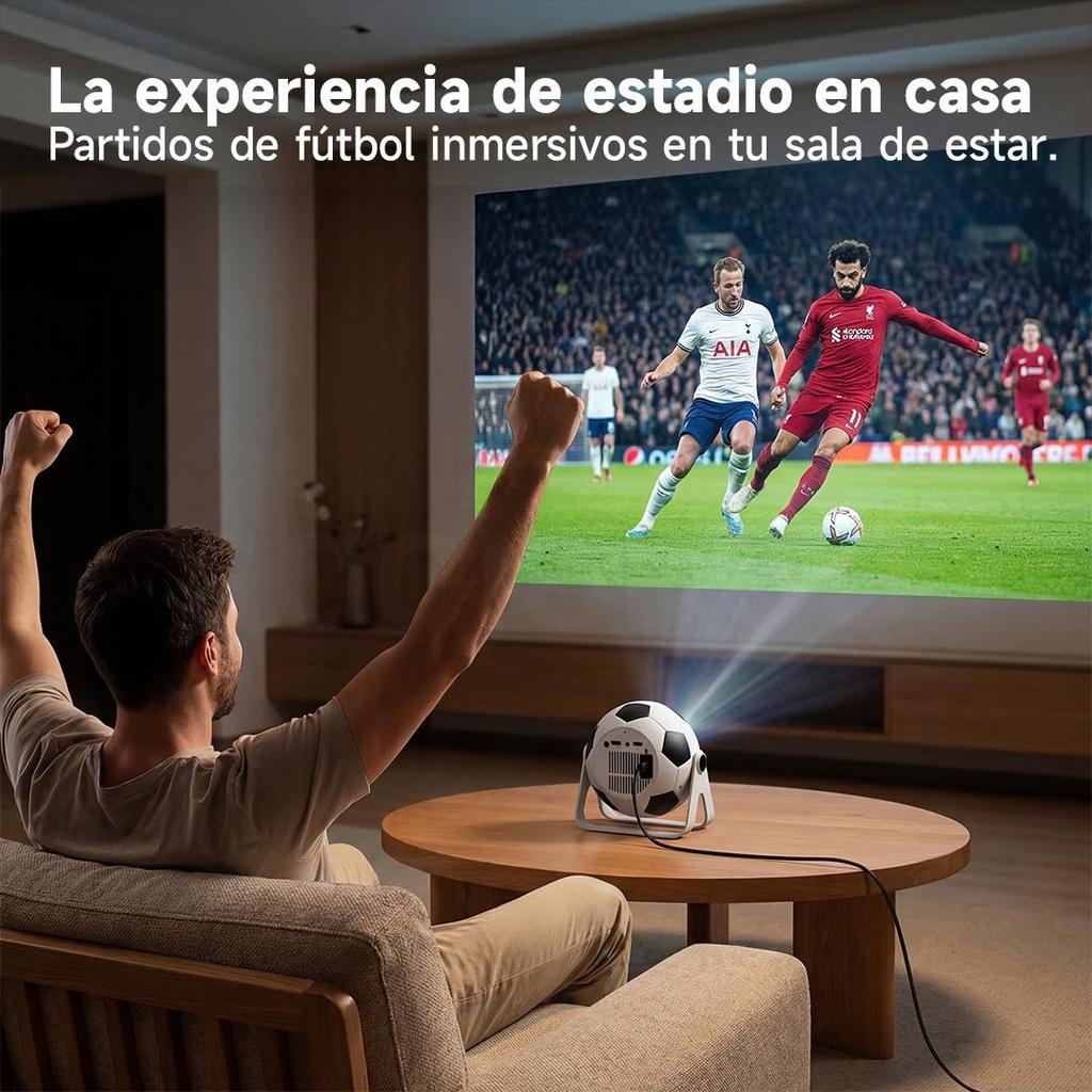 Miniproyector con Wi-Fi 6 y Bluetooth, proyector portátil