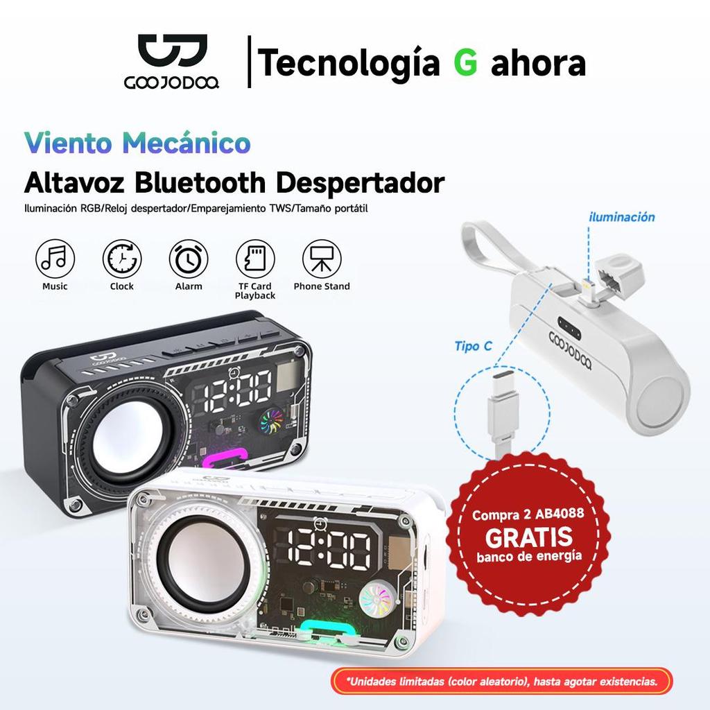 Reloj con altavoz Bluetooth