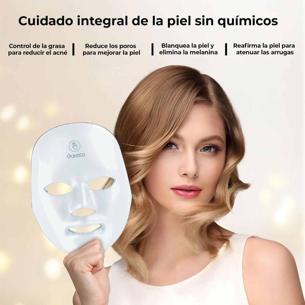 Máscara facial LED