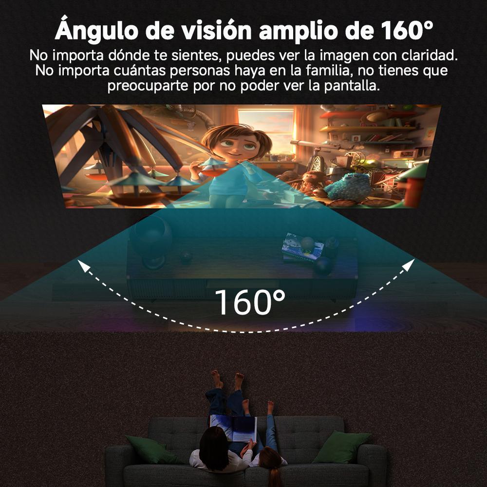 100-inch projector screen with 16:9 aspect ratio