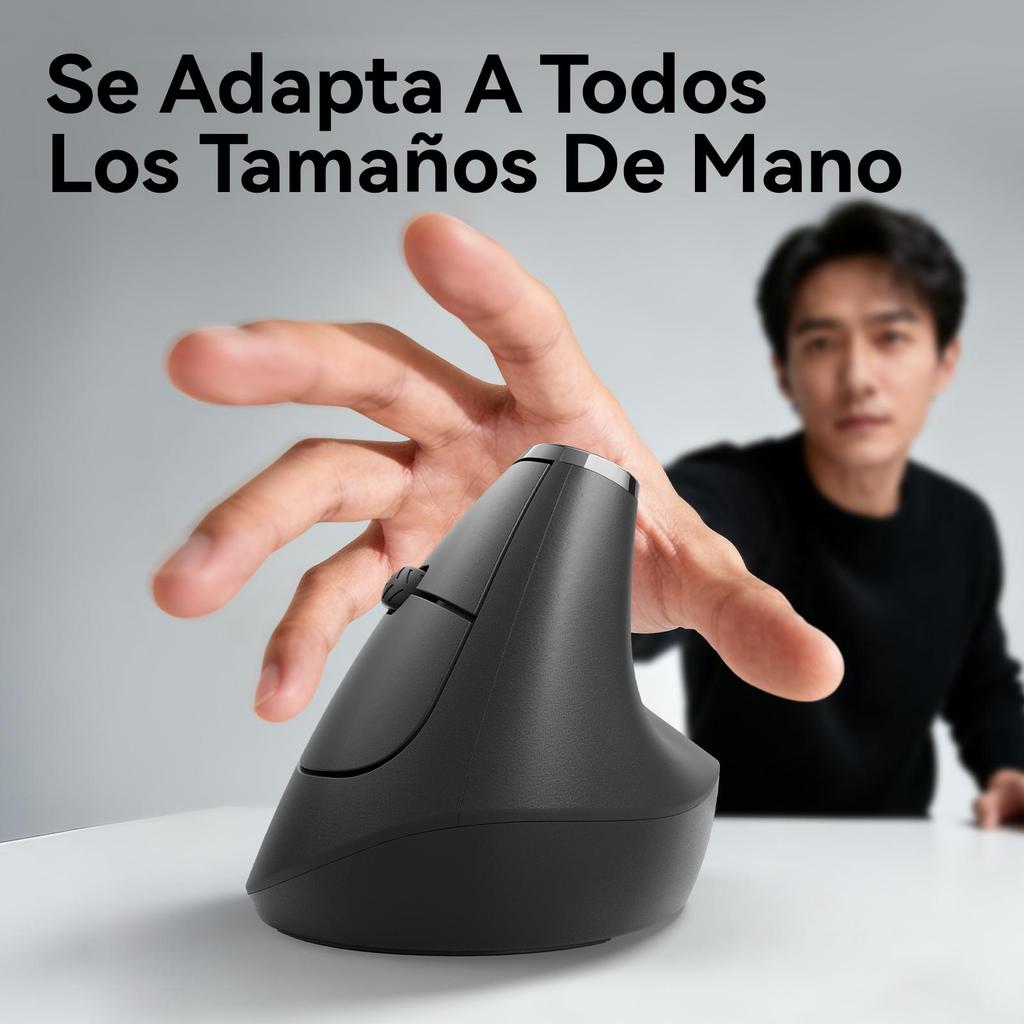 Ratón Vertical Dual Modo 2.4G+Bluetooth