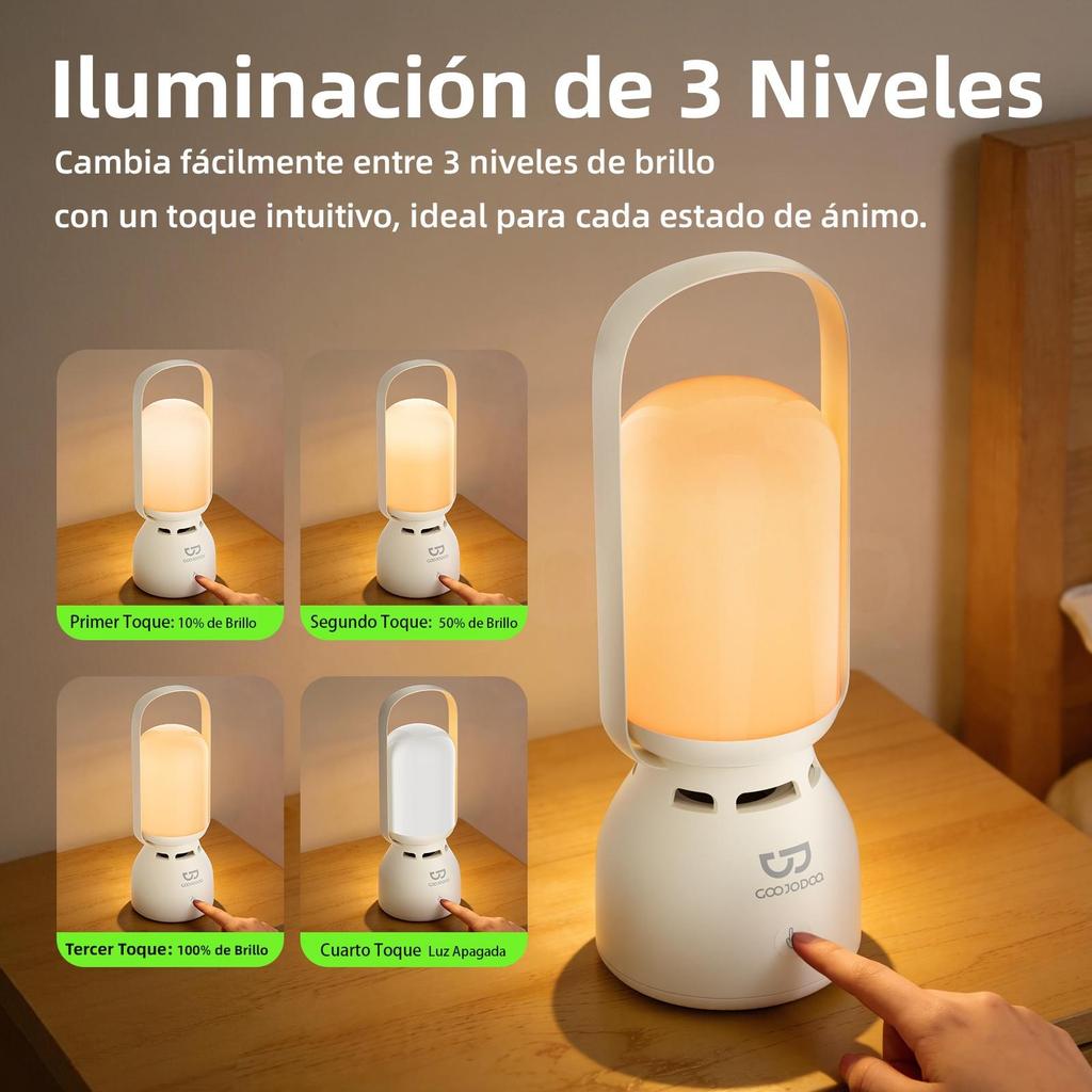 Bocina Bluetooth con Luz Nocturna Vintage