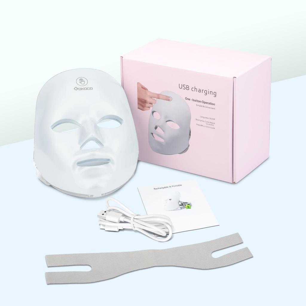 Máscara facial LED