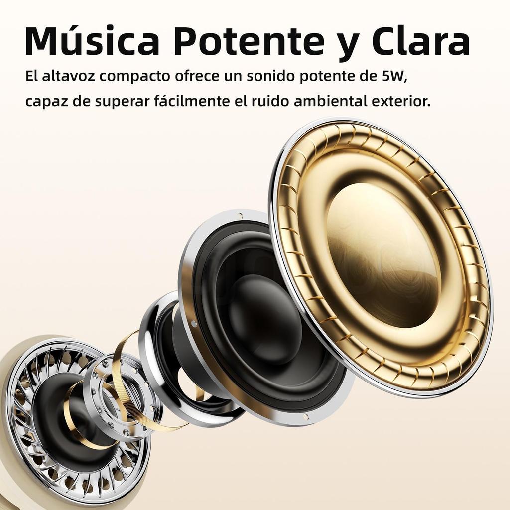 Bocina Bluetooth con Luz Nocturna Vintage